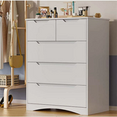 Lofka 5 Drawers Dresser Storage Living Room Cabinet Stand