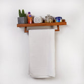 Drifter Solid Wood Bathroom Floating Organizer Shelve Decor - waseeh.com
