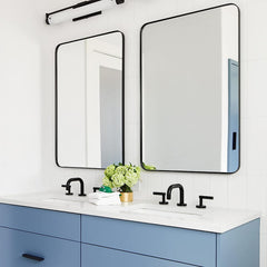 Modern Rectangular Wall-Mounted Vanity Mirror - waseeh.com