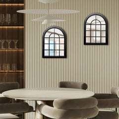 Zexu Arched Window Bedroom Living Lounge Wall Mirror
