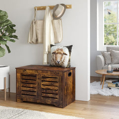 Dinzi Retro Entryway Living Lounge Shoe Storage Bench