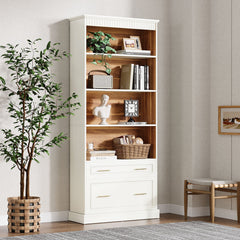 Sions FreeStanding 5-Shelf Bookcase Display Shelf Bookcase with Drawers - Only in lahore