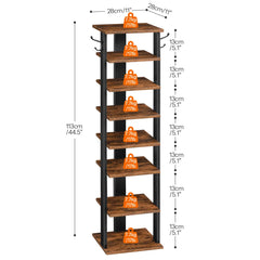 Lea 8 Pairs Shoe Storage Organizer Rack