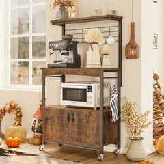 Piercarla Standard Baker's Kitchen Storage Spice Utensils Organizer Microwave Rack