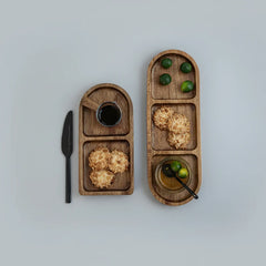 Olia Wave Oval Tray (Pack of 2)