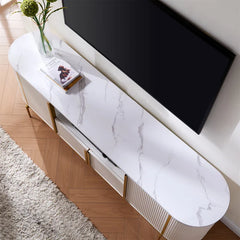 Vellose Media LED Lounge TV Console Table