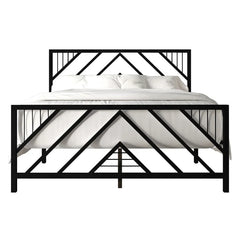 Sherrard All Metal Open-Frame Low Platform Bed