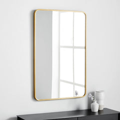 Faired Living Lounge Wall Hanging Mirror Home Decor