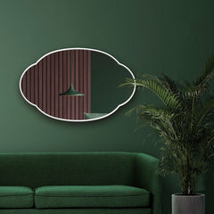 Cloudy Wall Hallway Entryway Minimalist Bedroom Bathroom Mirror