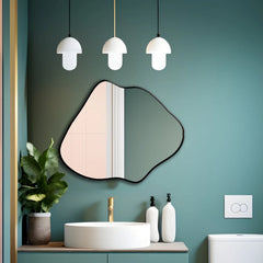 Loca Modern Asymmetrical Bathroom Bedroom Home Decor Mirror