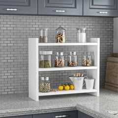 Melamine Kitchen Countertop Spice Shelve Rack