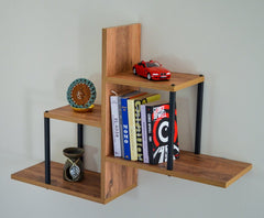 Upended Living Lounge Drawing Room Floating Shelve Decor - waseeh.com