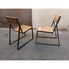 Signer Lounge Living Metal and Wood Chair