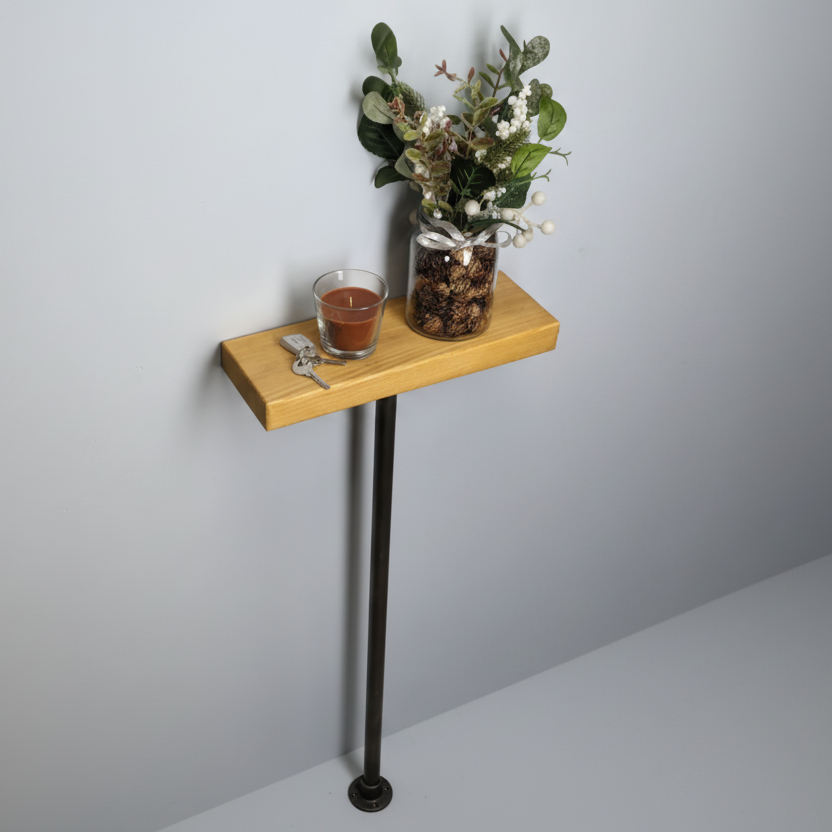 Slimsuu Industrial Wall-Mounted Console Table
