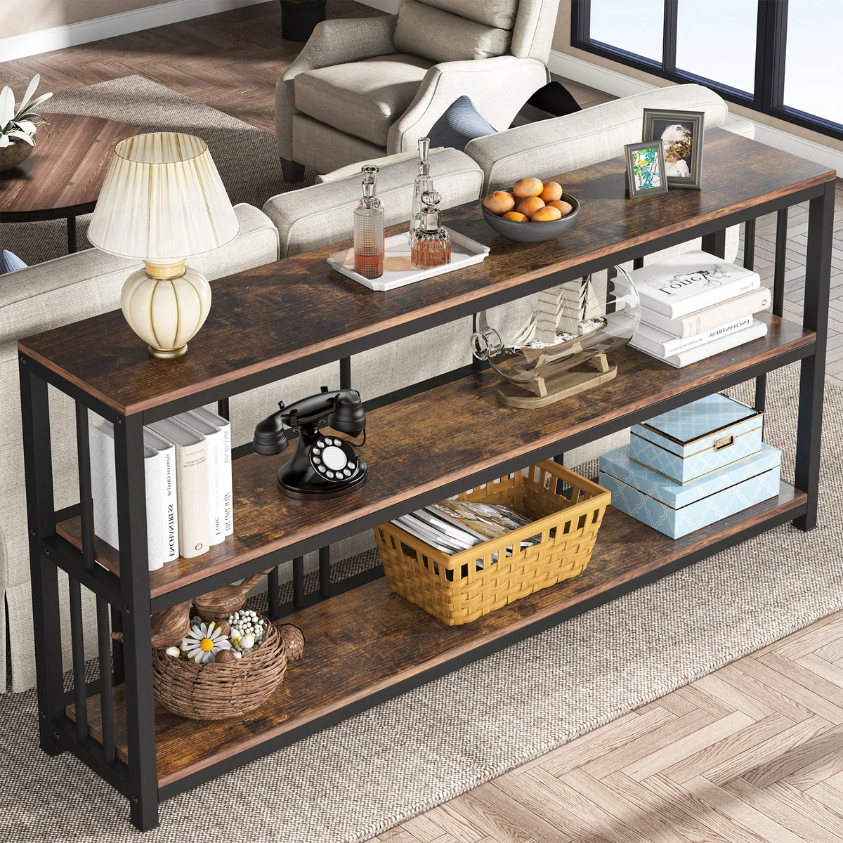 Eons Long Narrow Living Lounge Hallway Table Entryway Console Table