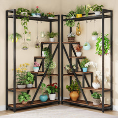 Velior 7-Tier Organizer Rack with 5 S-Hooks