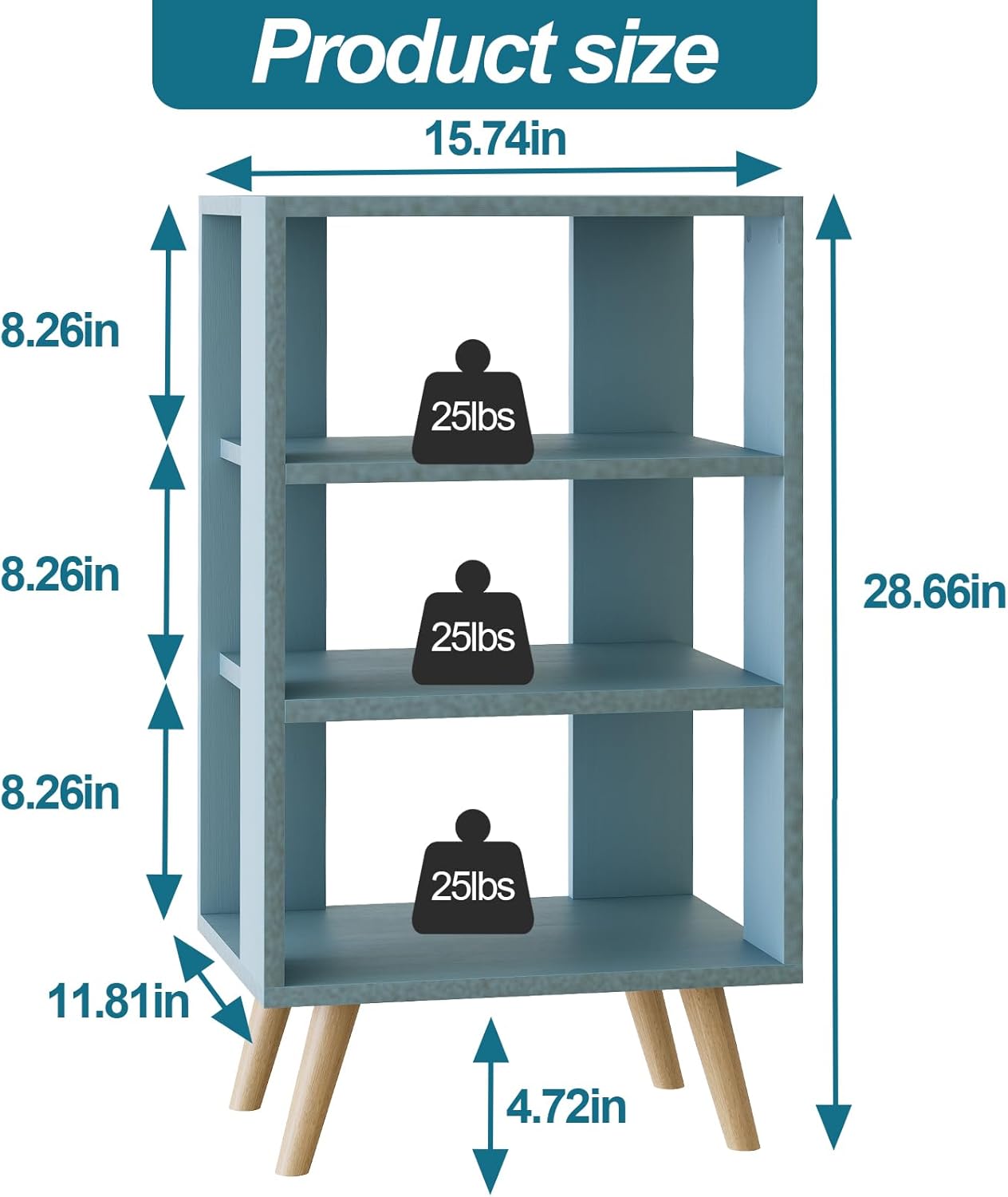 Dueatib End Table Storage Cabinet Side Table - waseeh.com