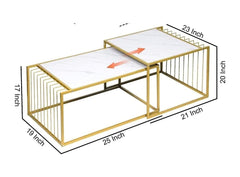 Shintaro Living Lounge Center Coffee Nesting Tables
