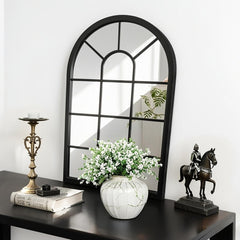 Junofur Living Lounge Bedroom Arched Farmhouse Wall Home Decor Mirror