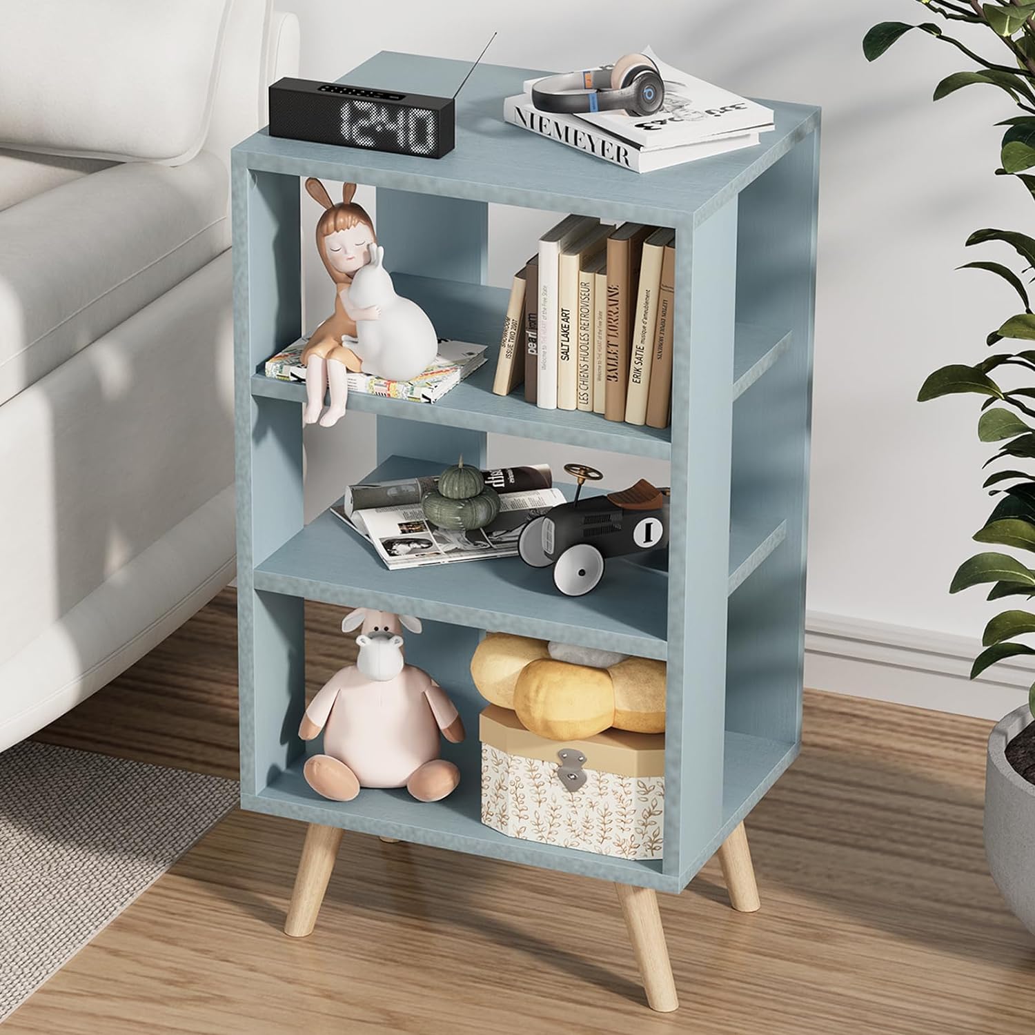 Dueatib End Table Storage Cabinet Side Table - waseeh.com
