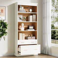 Sions FreeStanding 5-Shelf Bookcase Display Shelf Bookcase with Drawers - Only in lahore