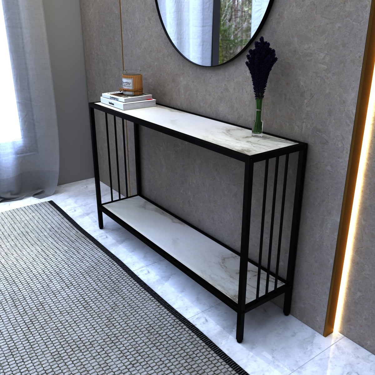Decigi Entryway Hallway Living Lounge Console Table