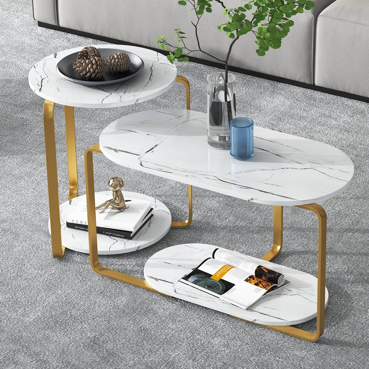 Beeson Living Lounge Nesting Coffee Center Table