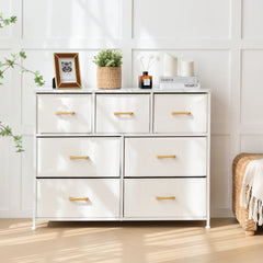 Roofail 7 Drawer Dresser Storage Living Room Hallway Organizer Cabinet Stand