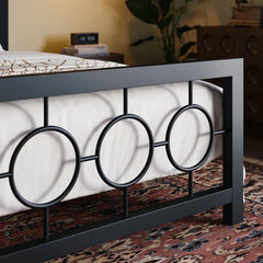 Bloneva All Metal Open-Frame Low Platform Bed