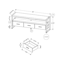 Hallatrow Lounge TV LED Stand Console Table