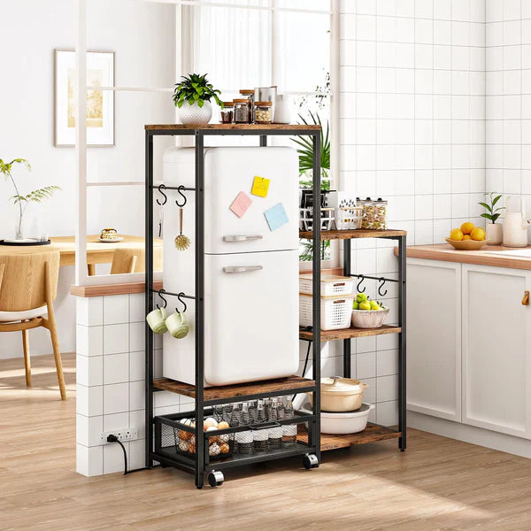 Tomer Microwave Oven Stand Kitchen Bakers Spice Organizer Rack