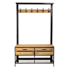 Mitchem Hall Tree Shoe Organizer Coat Hanging Living Bedroom Rack