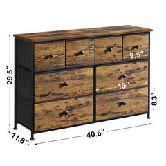 Ojwasai 8 Drawer Storage Living Lounge Dressers Cabinet Stand