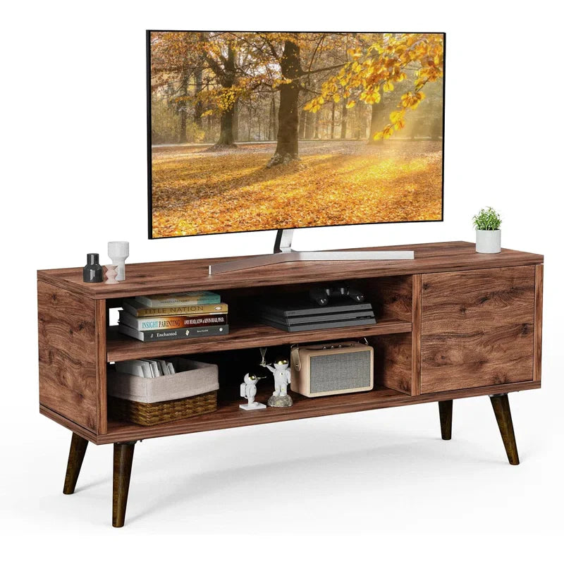Riley Mid-Century Modern TV Stand Console Cabinet Table
