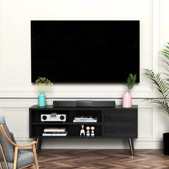 Riley Mid-Century Modern TV Stand Console Cabinet Table