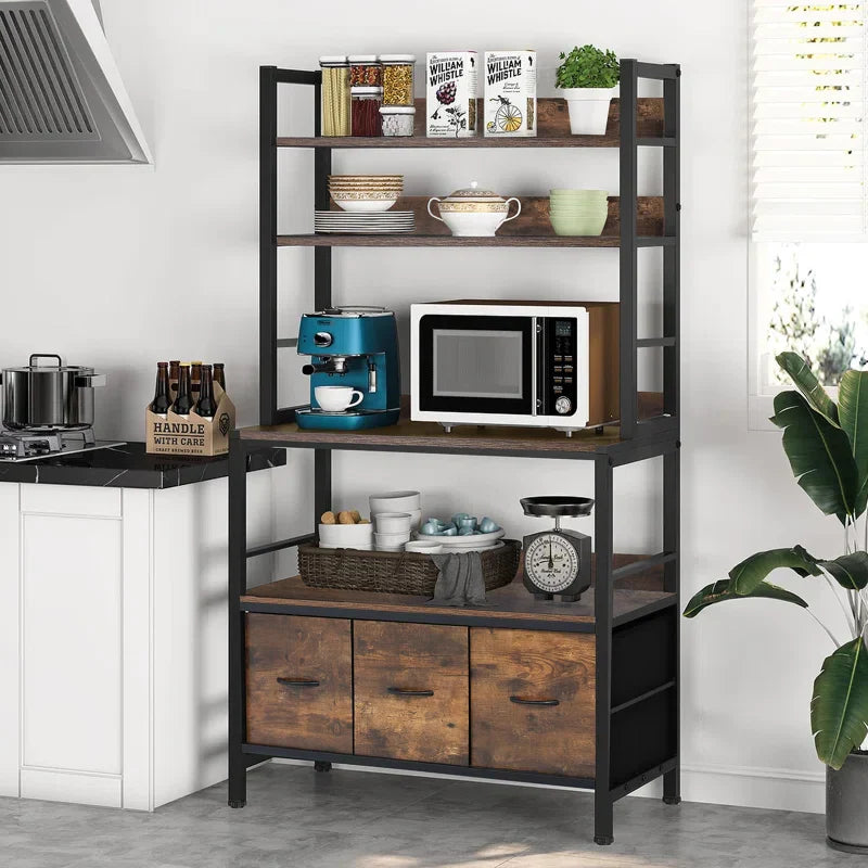 Compati Kitchen Spice Microwave Standard Baker's Rack
