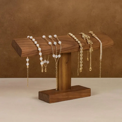 Zitora Men Women Jewllery Watch Holder Stand (Solid Wood)