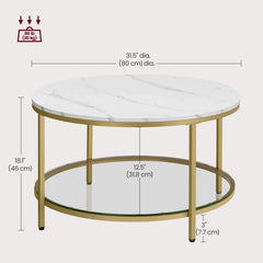 Waldorf Luxe Lounge Living Room Center Coffee Table