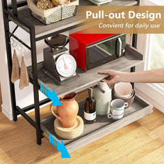 Slew Microwave Kitchen Storage Organizer Bakers Rack - waseeh.com