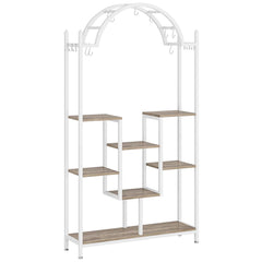 Arcolo Flower Stands with Hanging Hooks Rack